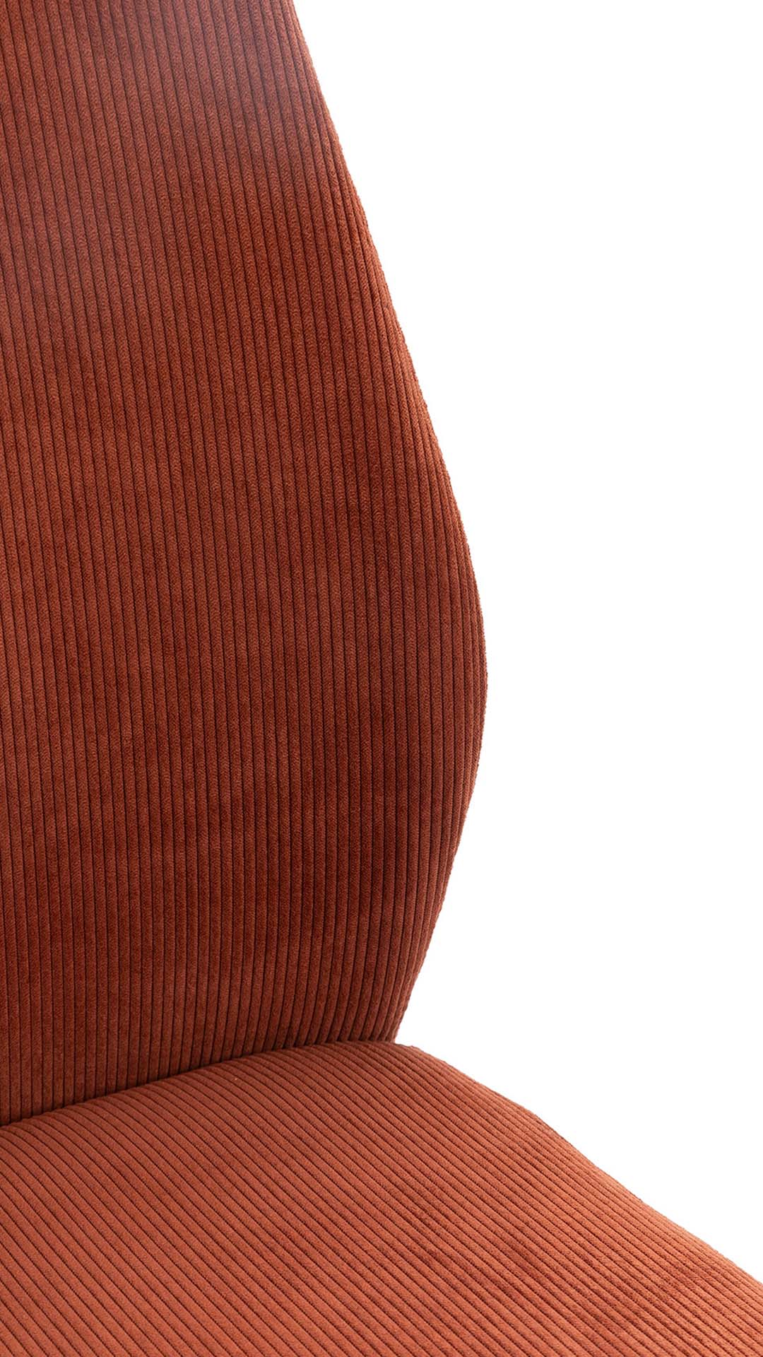 Pack 4 Sillas Comedor Tapizadas Marron Brianna Detalle | Top Mueble