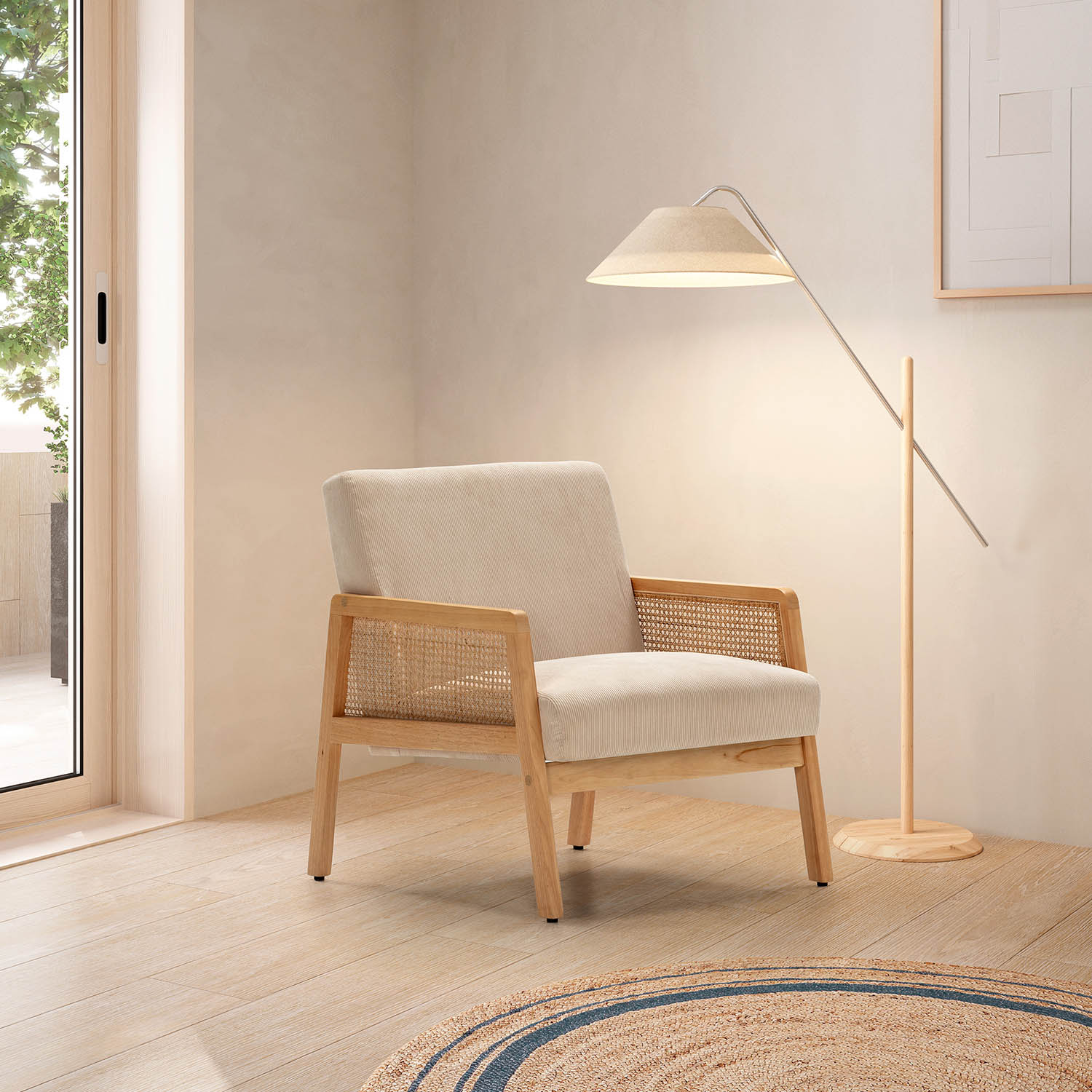 Sillón Individual Ratán Livara Ambiente | Top Mueble