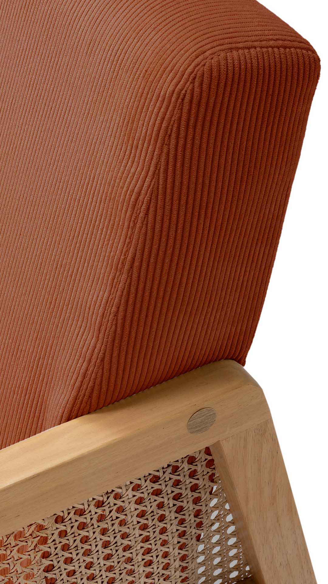 Sillón Individual Ratán Teja Livara Detalle | Top Mueble