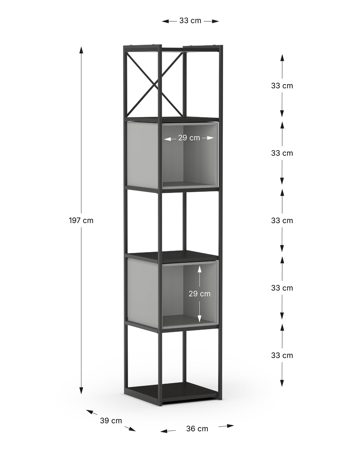 Mueble TV 160 cm Auran Dimensiones | Top Mueble