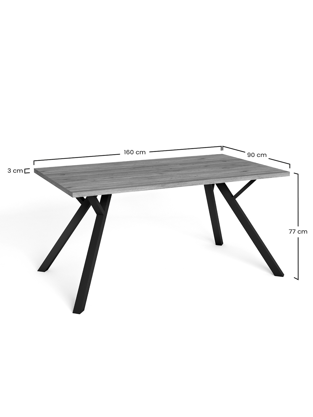 Mesa redonda extensible Harper Dimensiones | Top Mueble