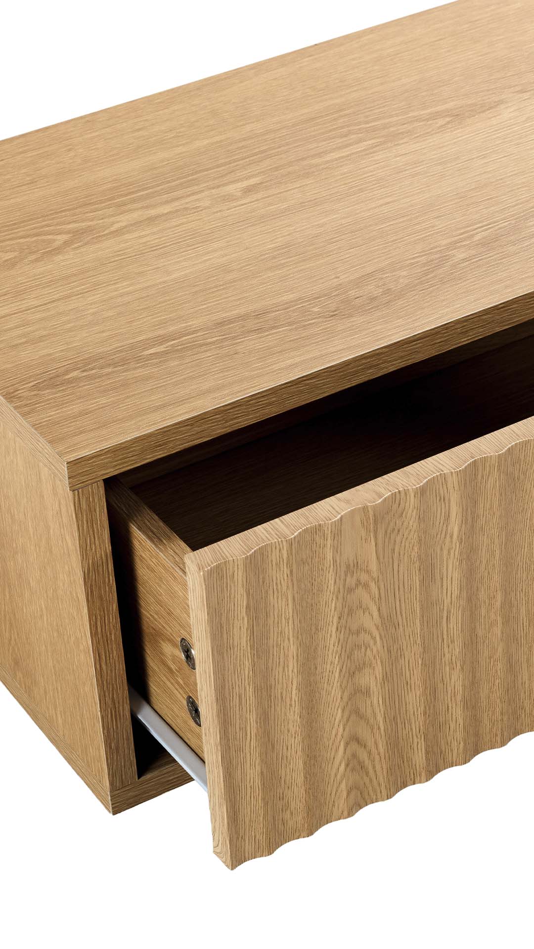 Consola Flotante Recibidor Roble Layla Detalle | Top Mueble