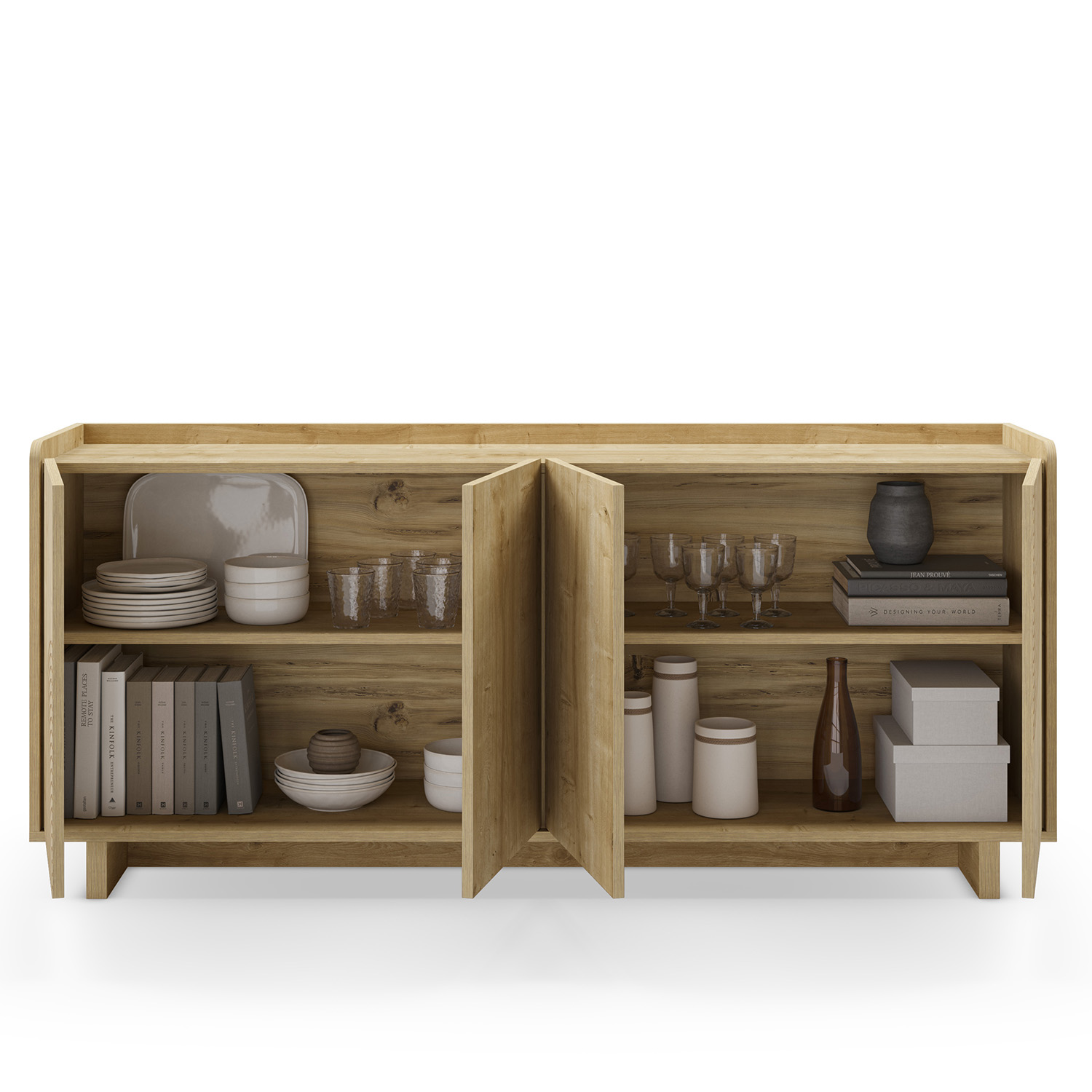 Aparador cuatro puertas Dina Detalle | Top Mueble