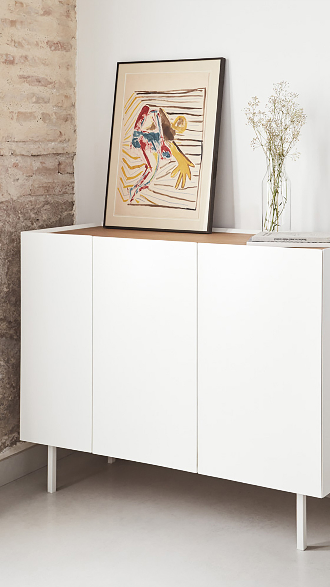 Aparador blanco con cajones Arista | Topmueble