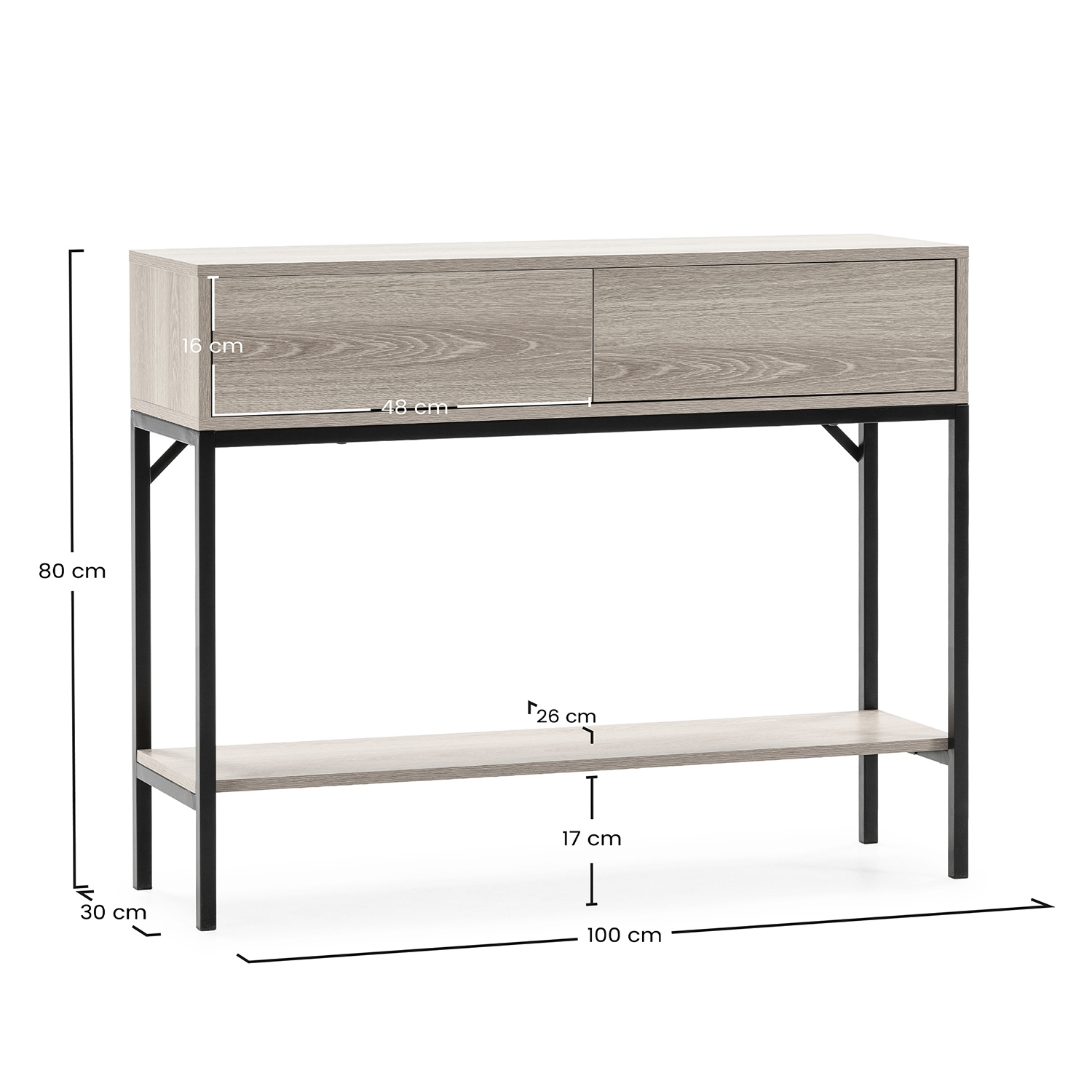 Consola Recibidor Auran Dimensiones | Top Mueble