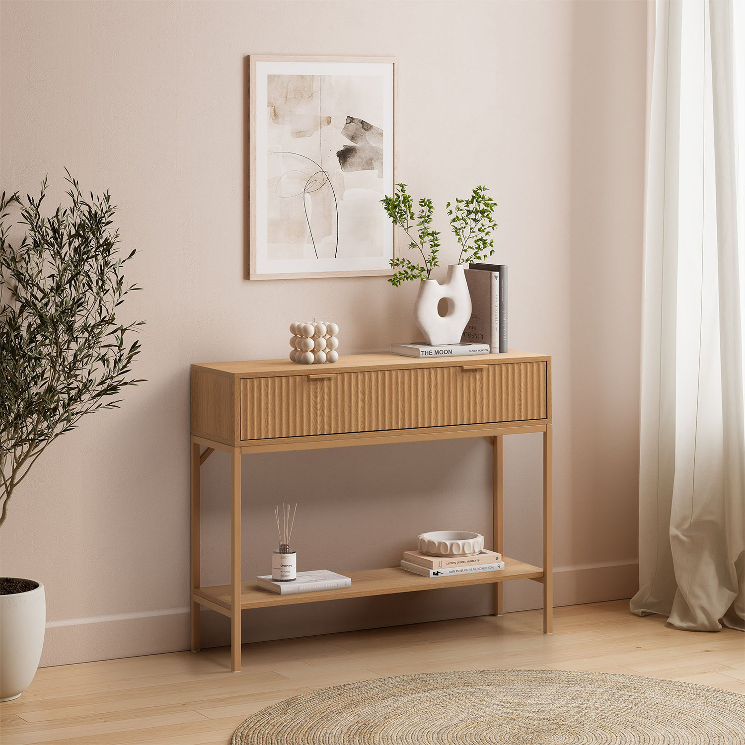 Consola Recibidor Roble Layla Ambiente | Top Mueble