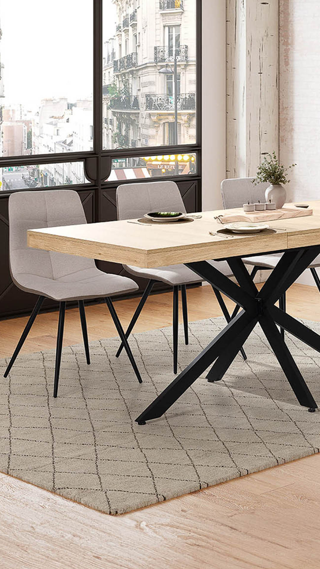Mesa Extensible Comedor Denver Ambiente | Top Mueble
