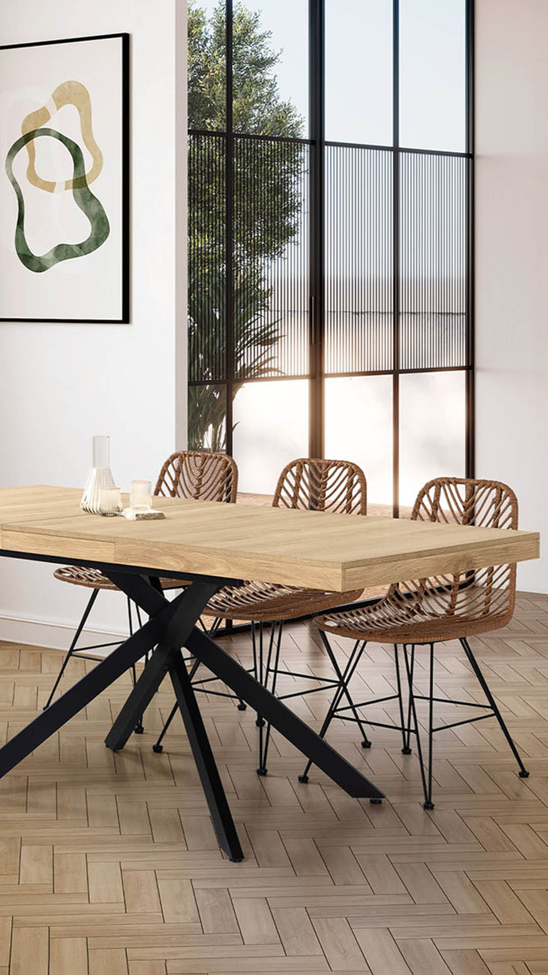 Mesa Comedor Extensible Portland Ambiente | Top Mueble