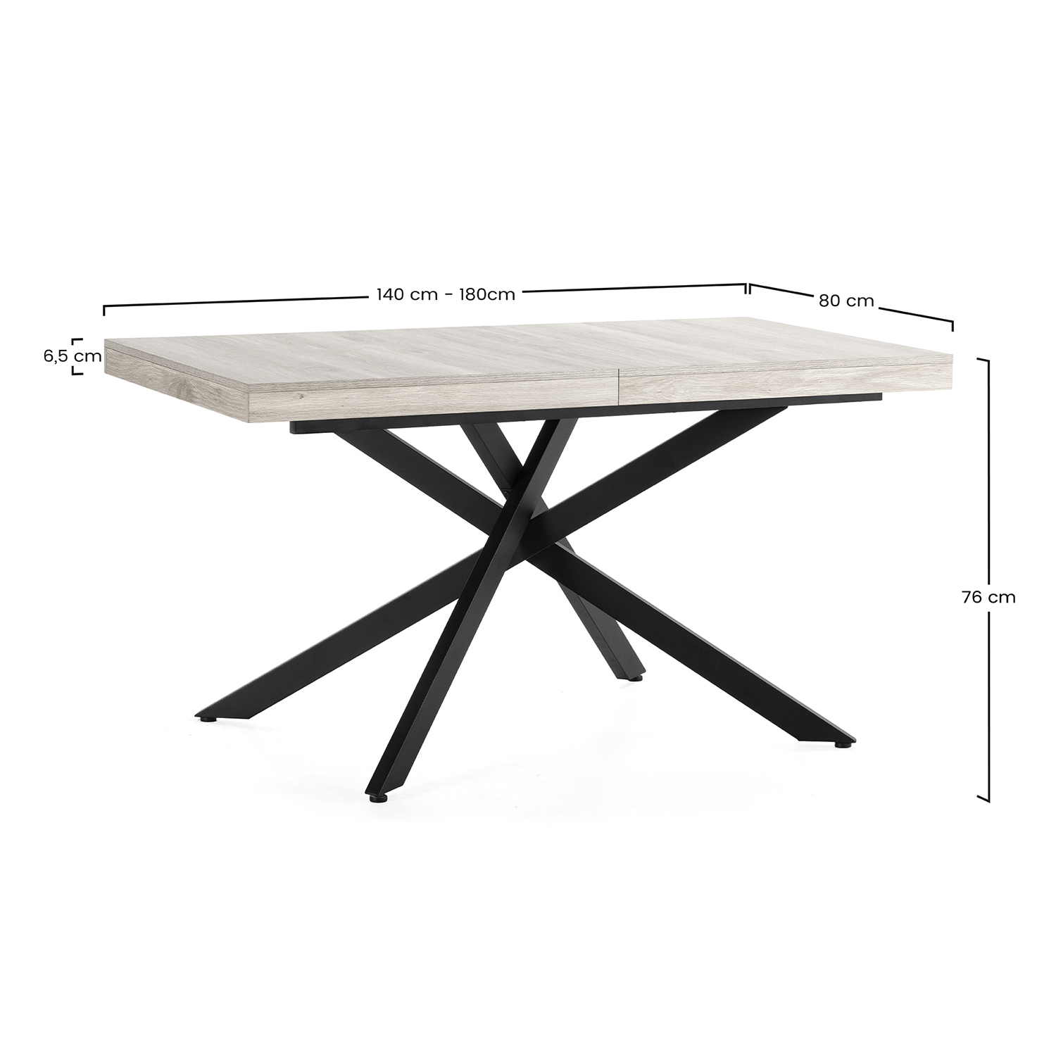 Mesa Comedor Extensible Portland Dimensiones | Top Mueble