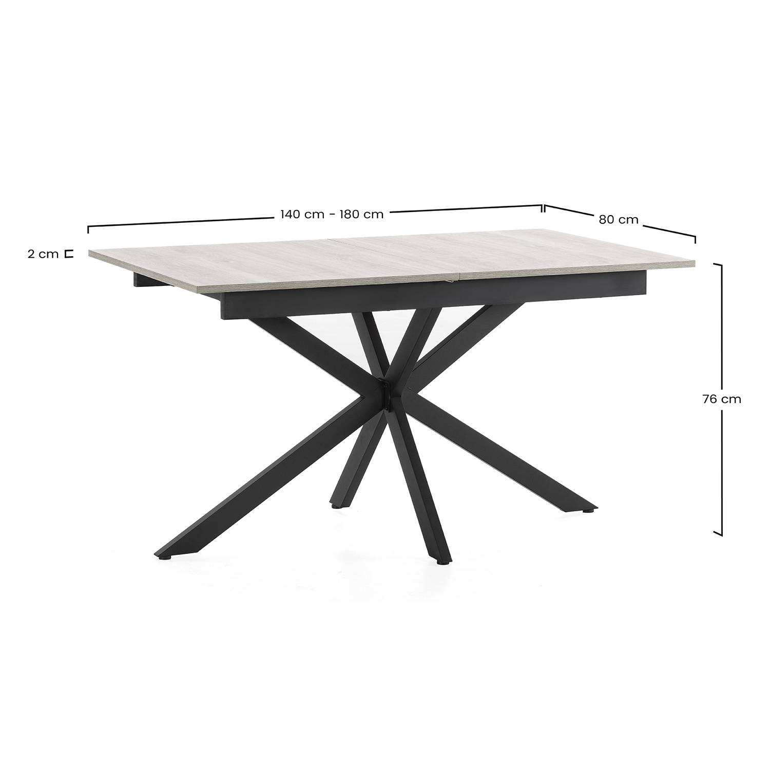 Mesa de Salón Extensible Ottawa Dimensiones | Top Mueble