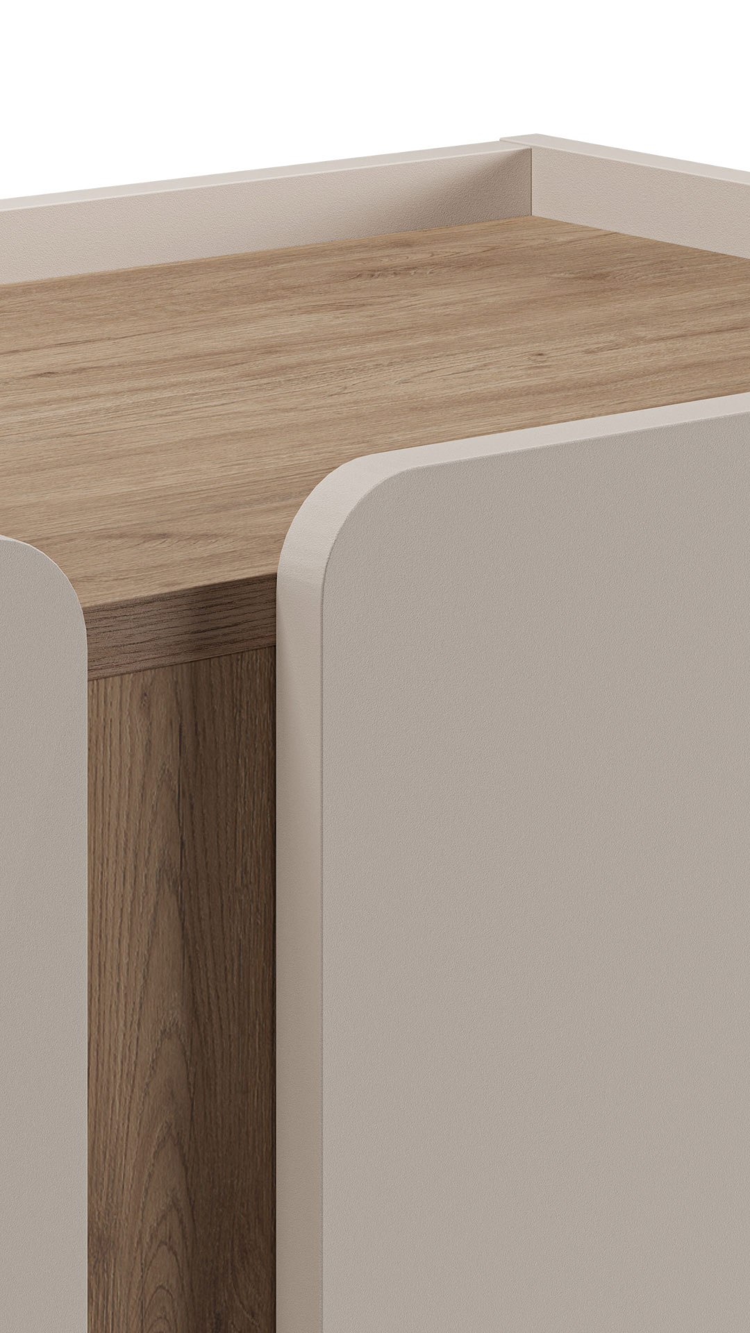 Aparador Crema 90 cm Kirena Detalle | Top Mueble