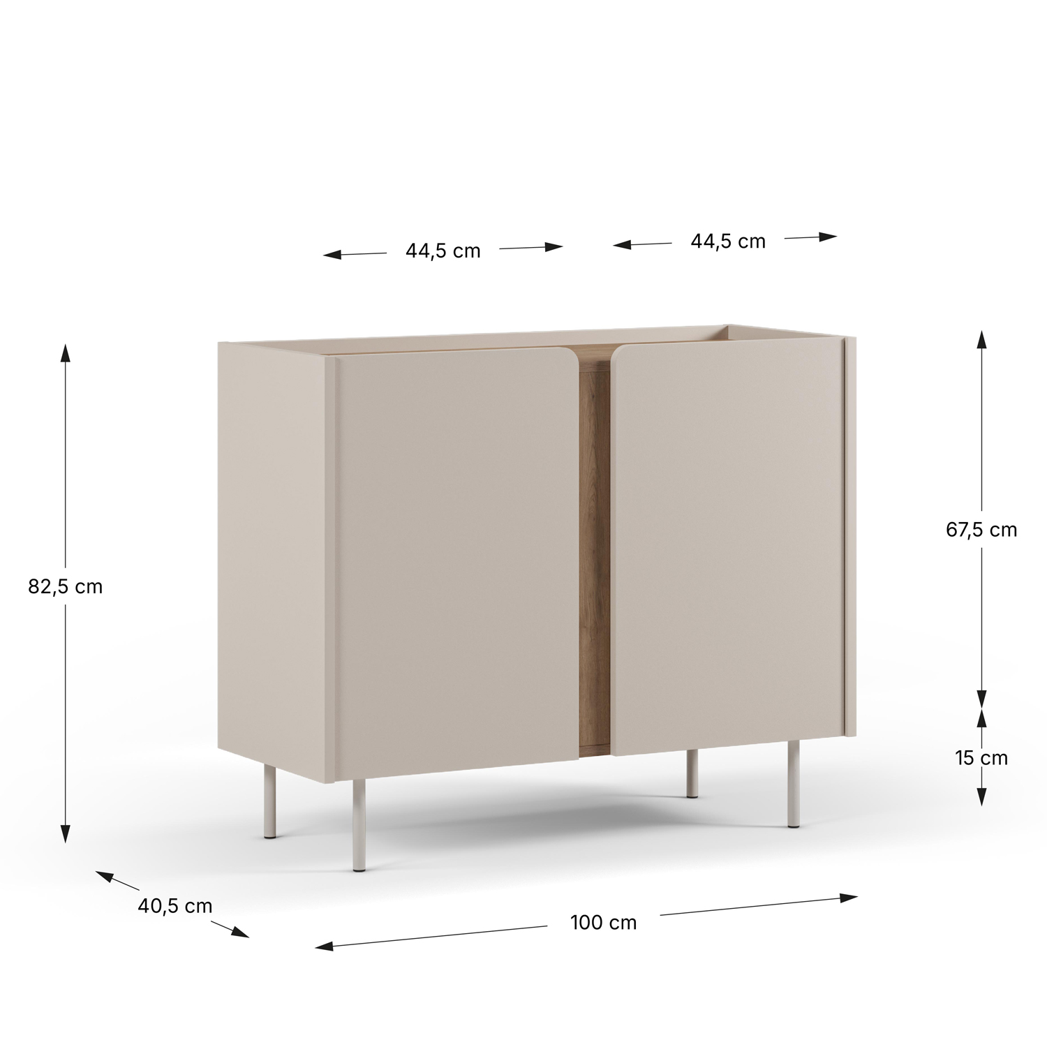 Aparador cream 100 cm ancho Kirena | Top Mueble