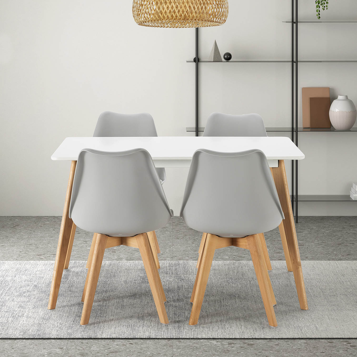 Mesa blanca 120x80 Aranda | Top Mueble
