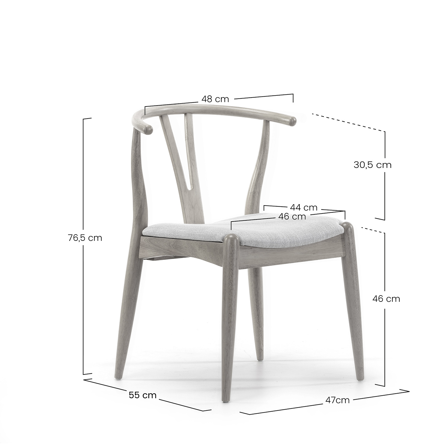 Sillas de madera para comedor Rustic Medidas | Top Mueble