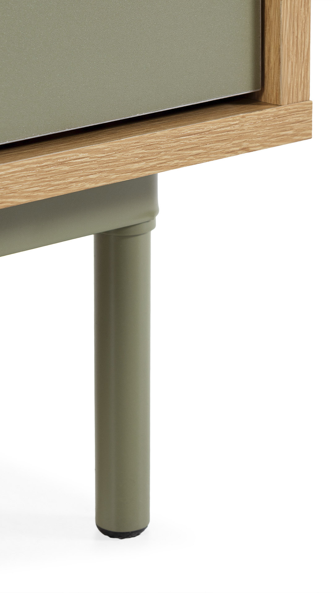 Comoda 80 cm Ancho Roble Verde Kamila Detalle | Top Mueble