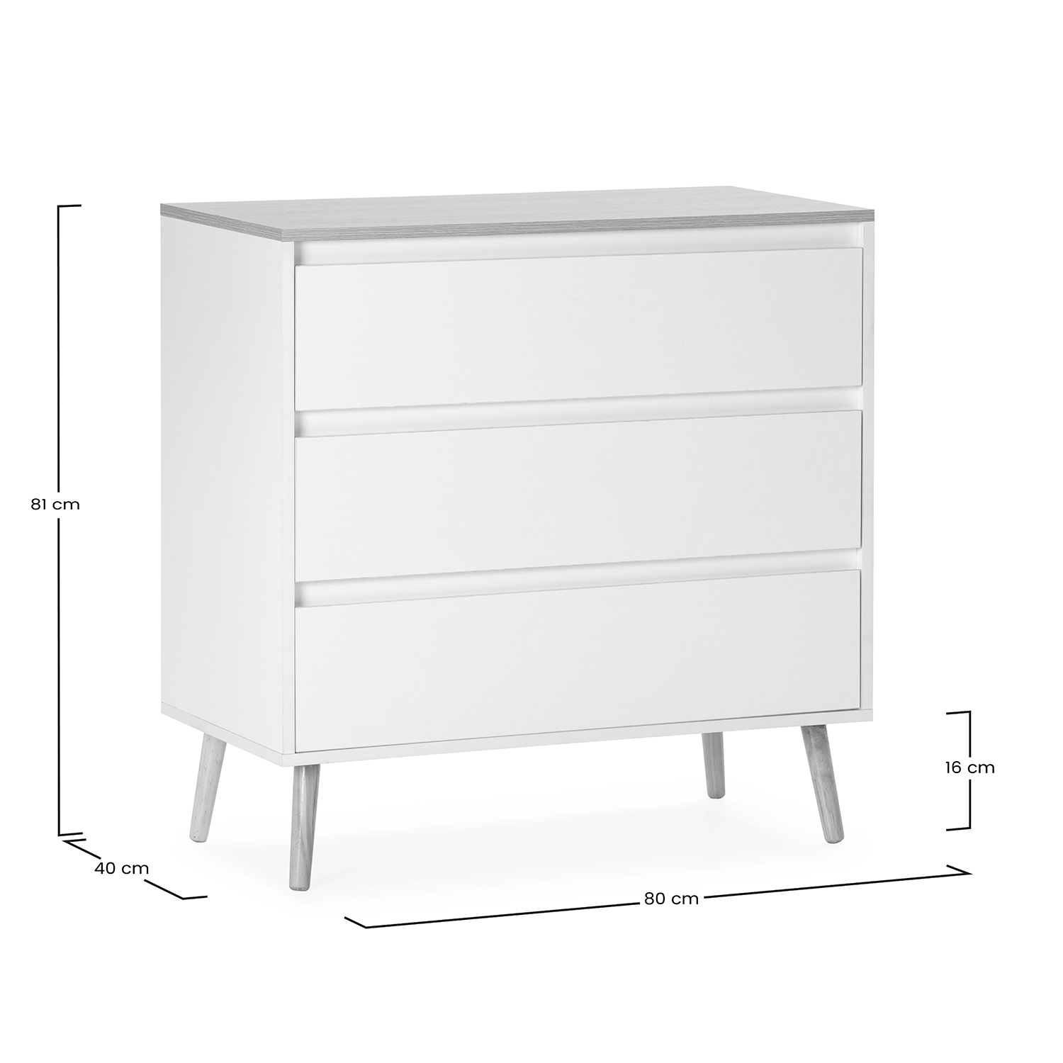 Comoda Phoebe Dimensiones | Top Mueble