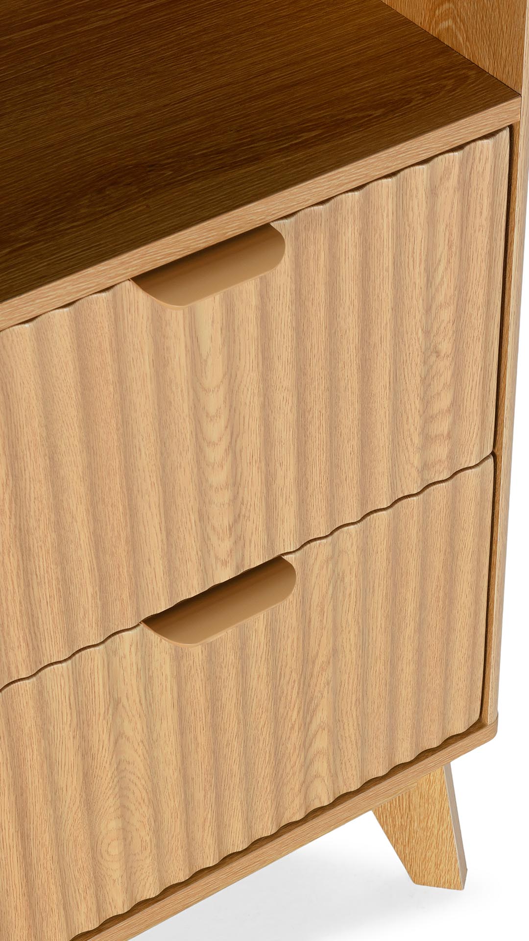 Comoda Roble 2 Cajones Himma Detalle | Top Mueble