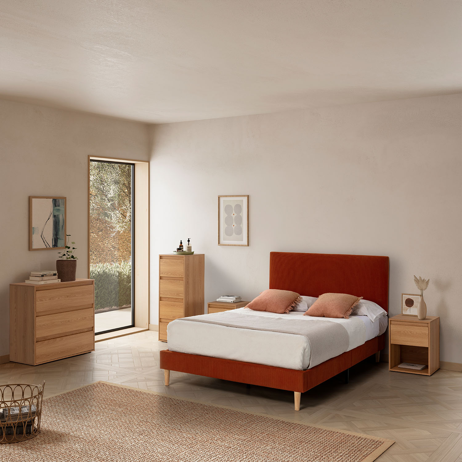 Comoda 3 Cajones Tora Ambiente Completo | Top Mueble