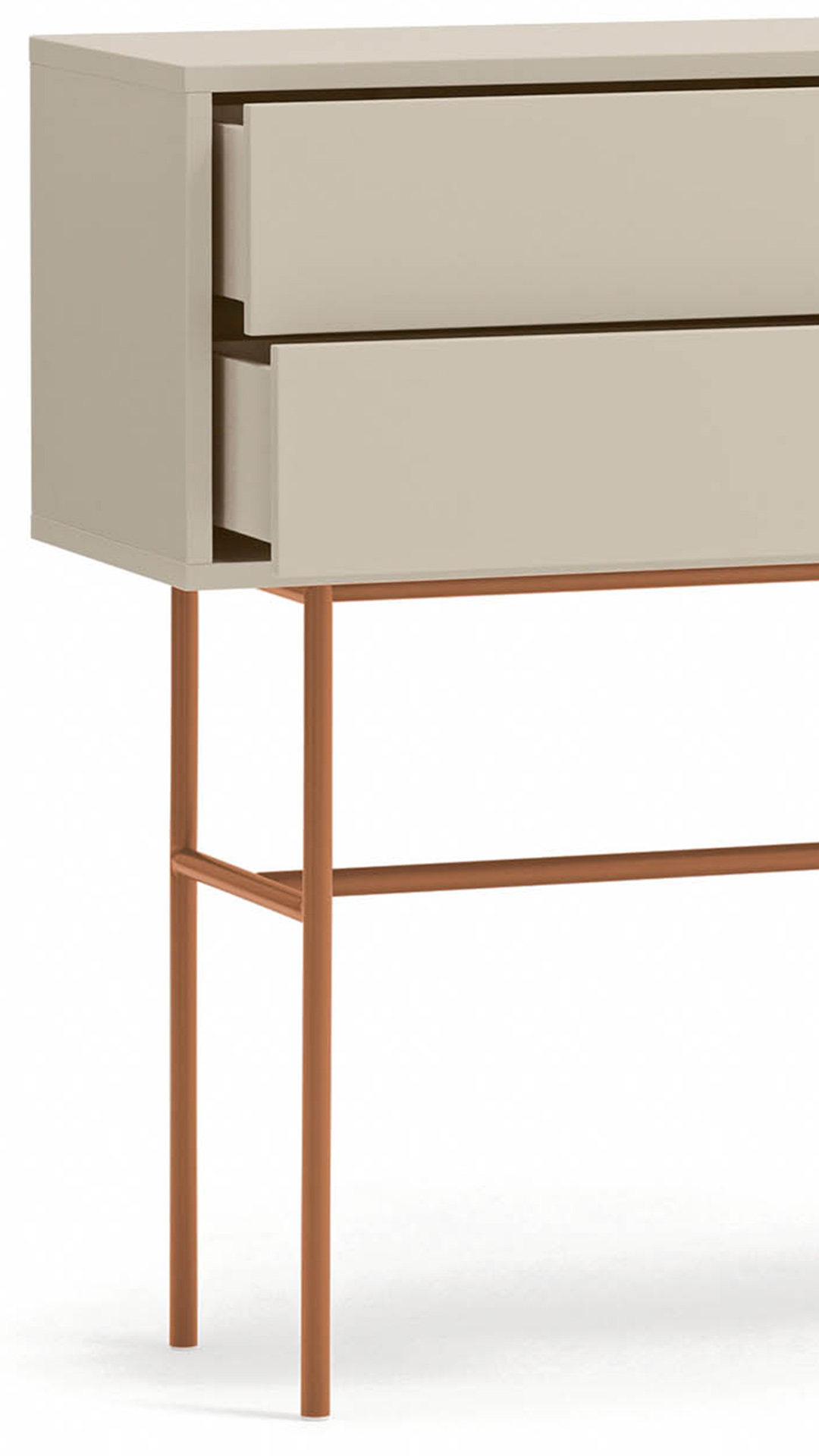 Consola Recibidor Puerta Corredera Arcilla Nube Detalle | Top Mueble