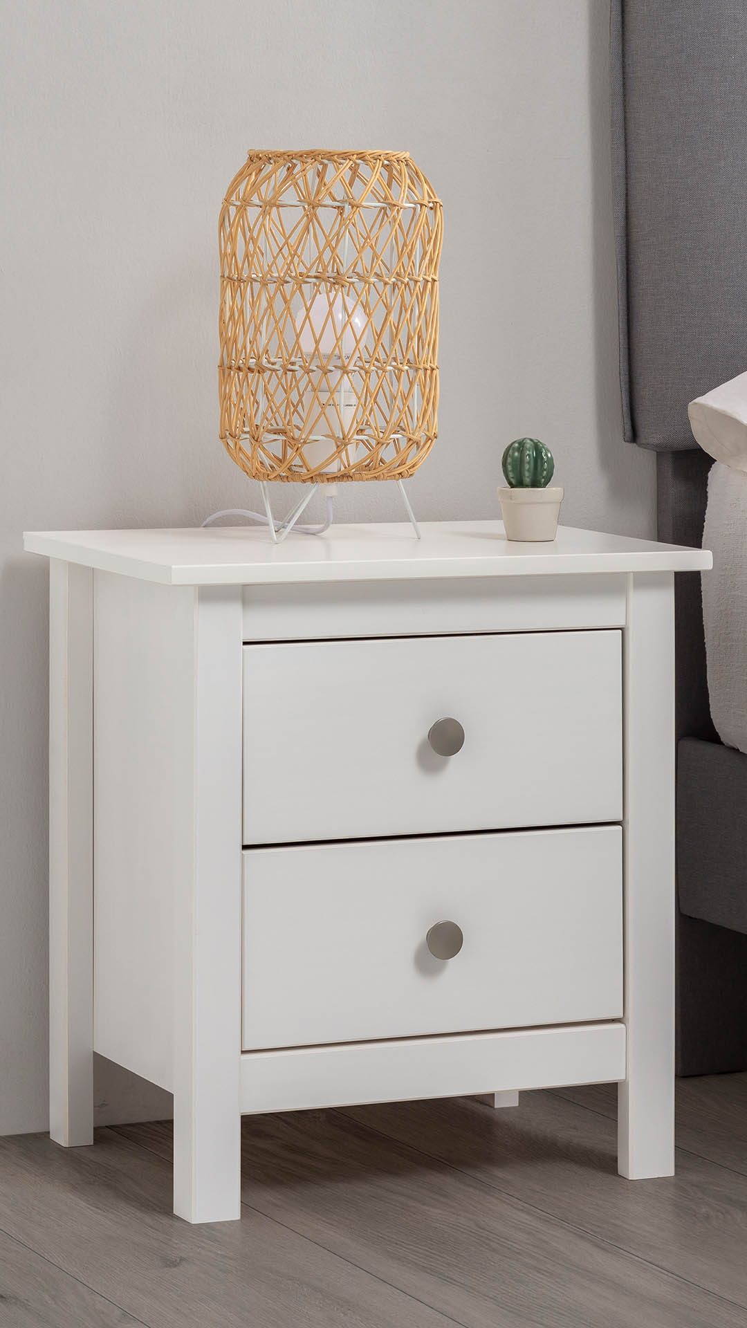 Mesita de Noche 2 Cajones Bucarest Ambiente | Top Mueble