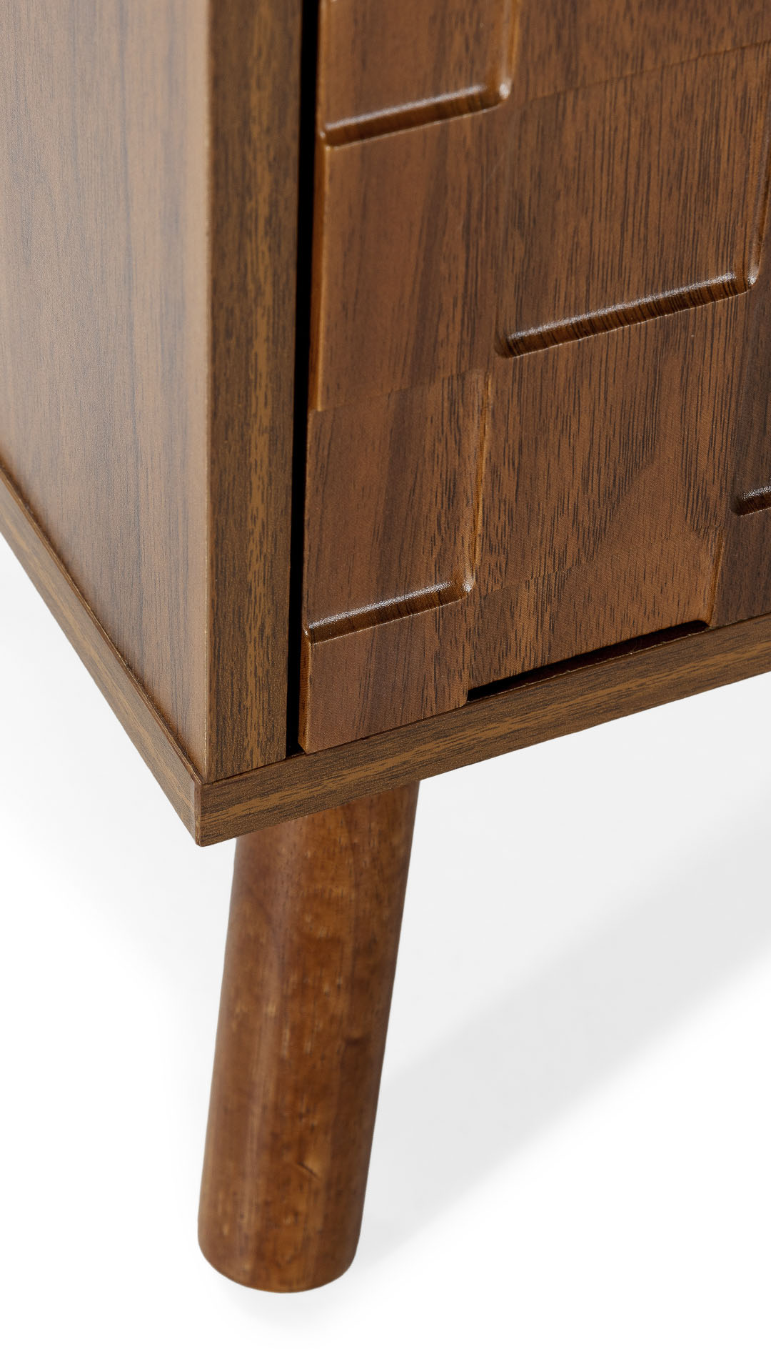 Mesita de Noche Nogal Elizabeth Detalle | Top Mueble
