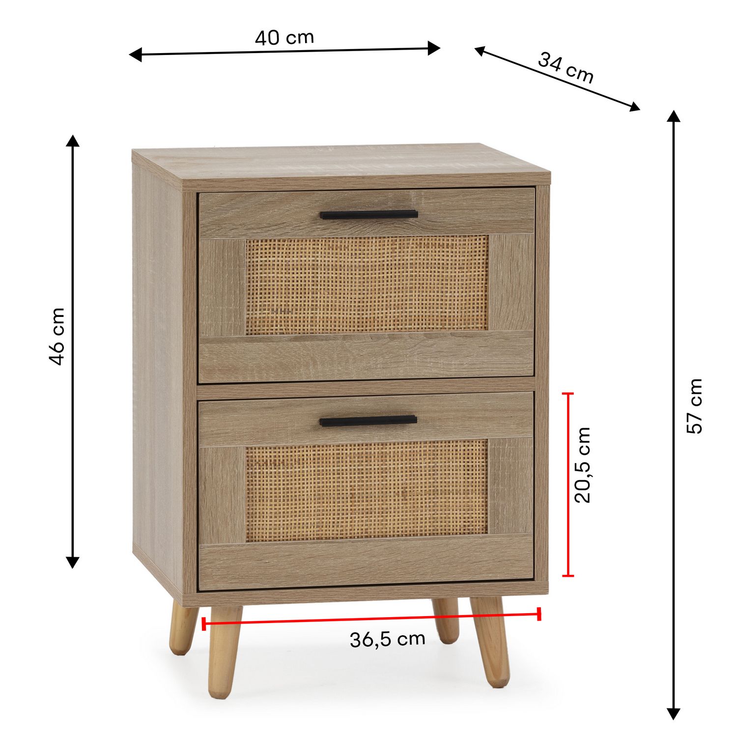 Pack 2 Sillas Polipiel Samantha Dimensiones | Top Mueble