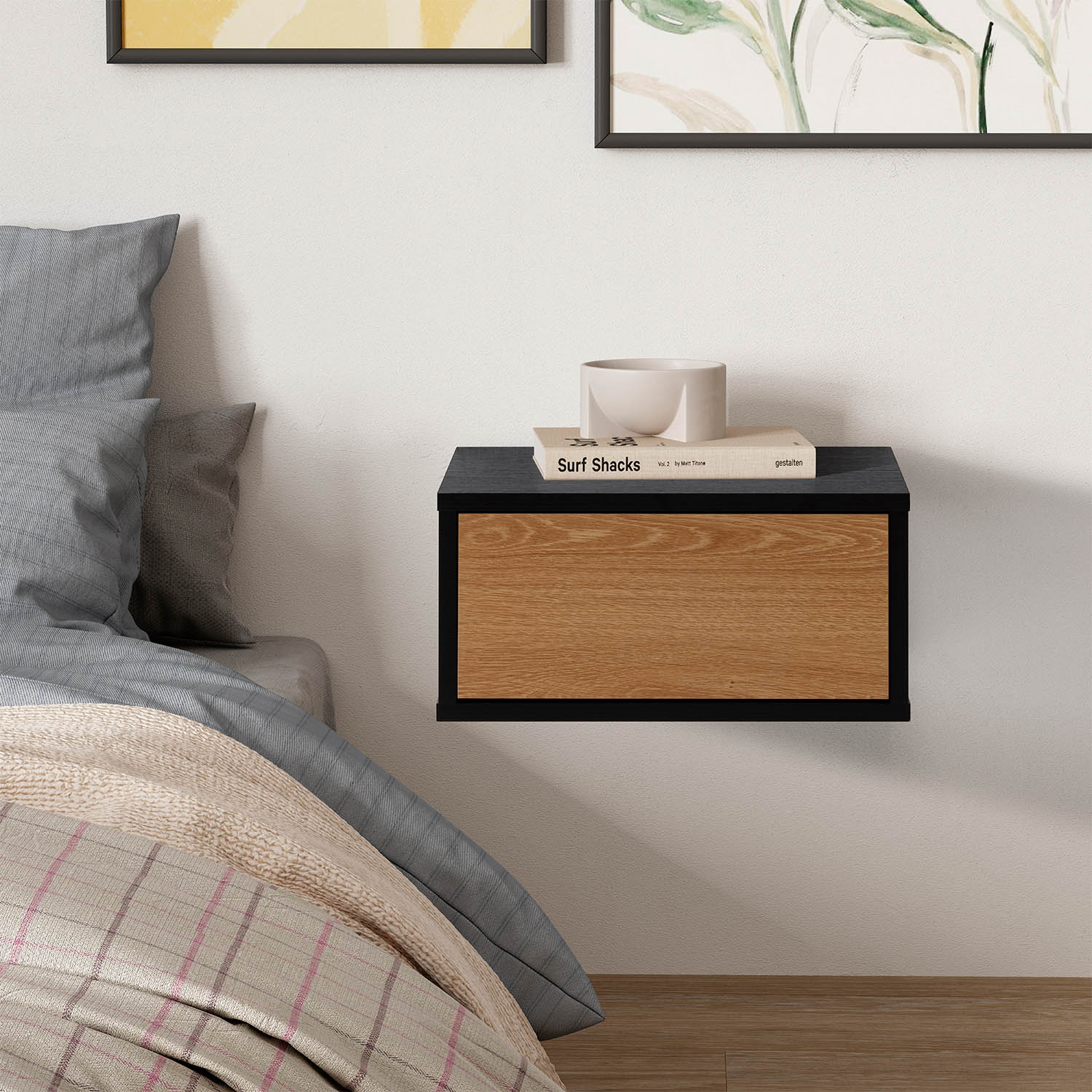 Mesita de Noche Flotante Adonis Ambiente | Top Mueble