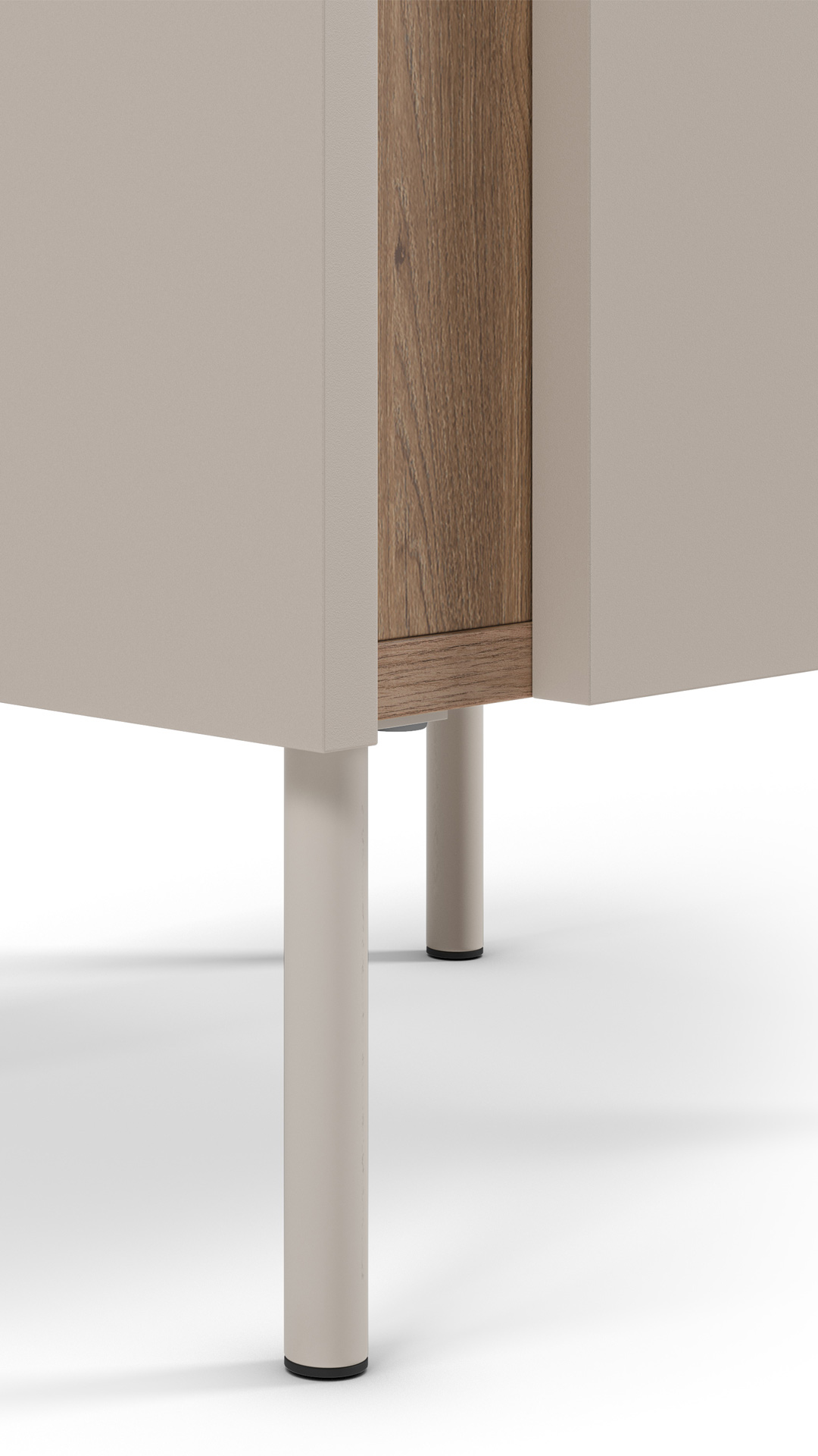 Mesita de Noche crema Kirena | Top Mueble