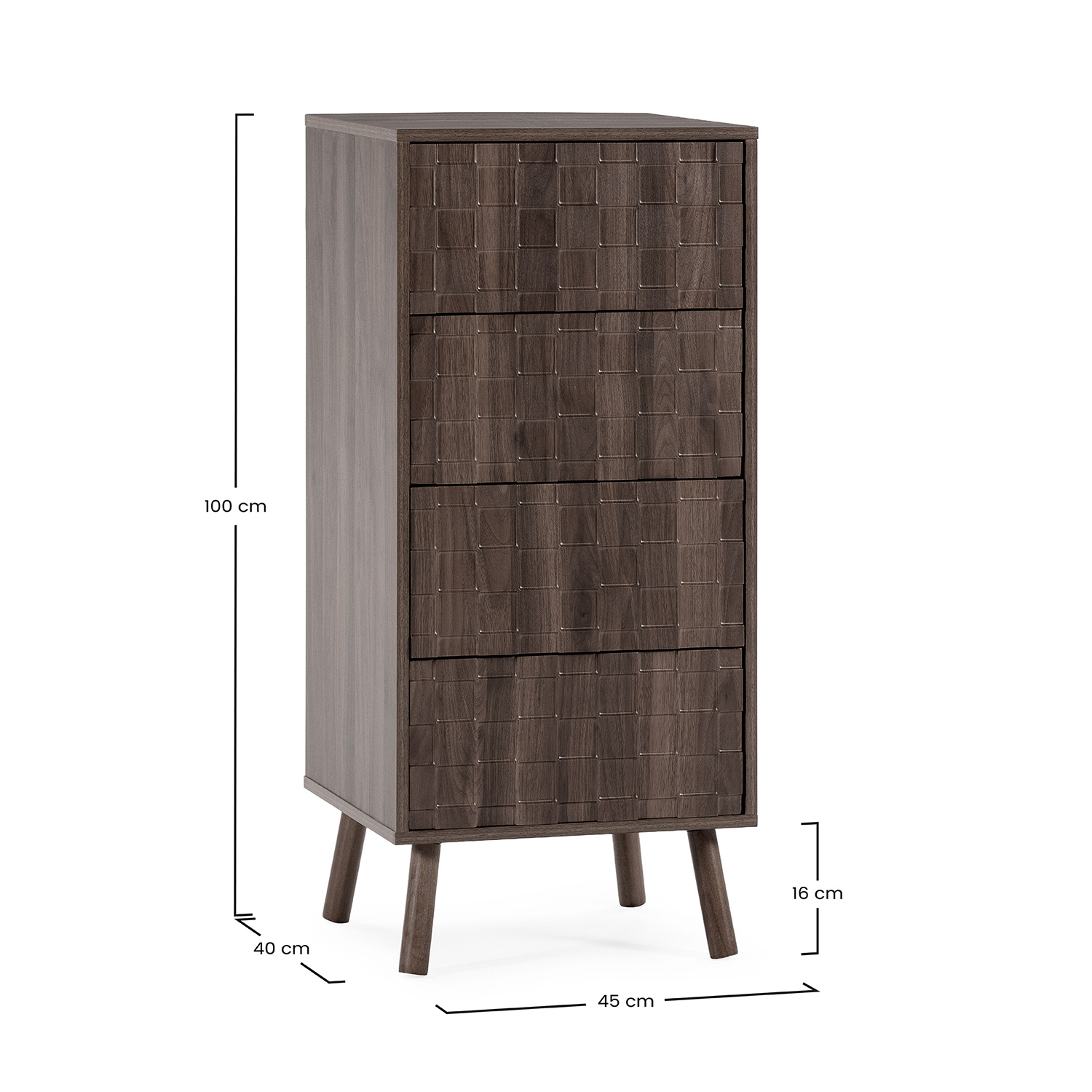 Sinfonier Nogal Elizabeth Dimensiones | Top Mueble