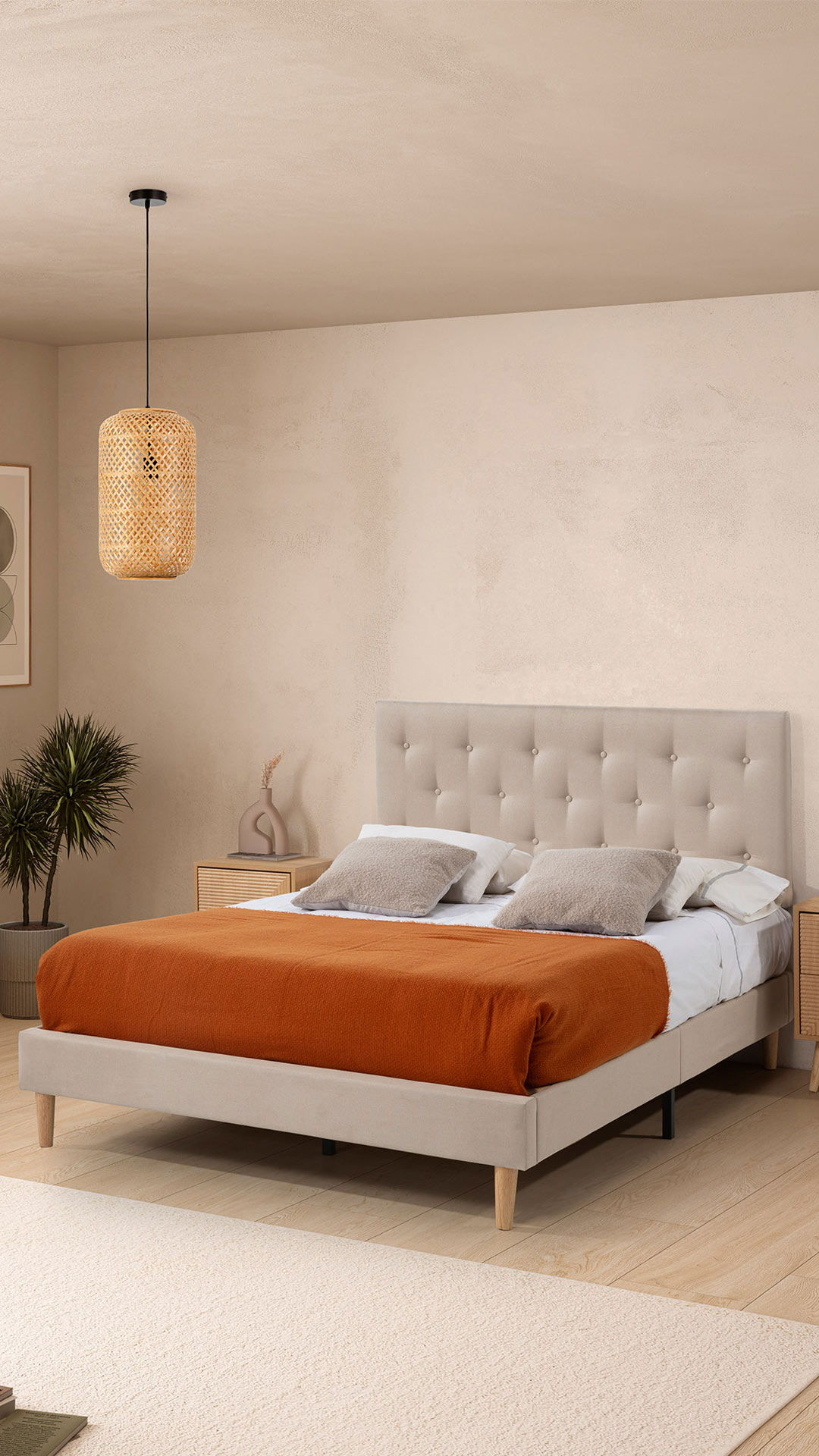 Cabecero Cama Torina Beige | Top Mueble