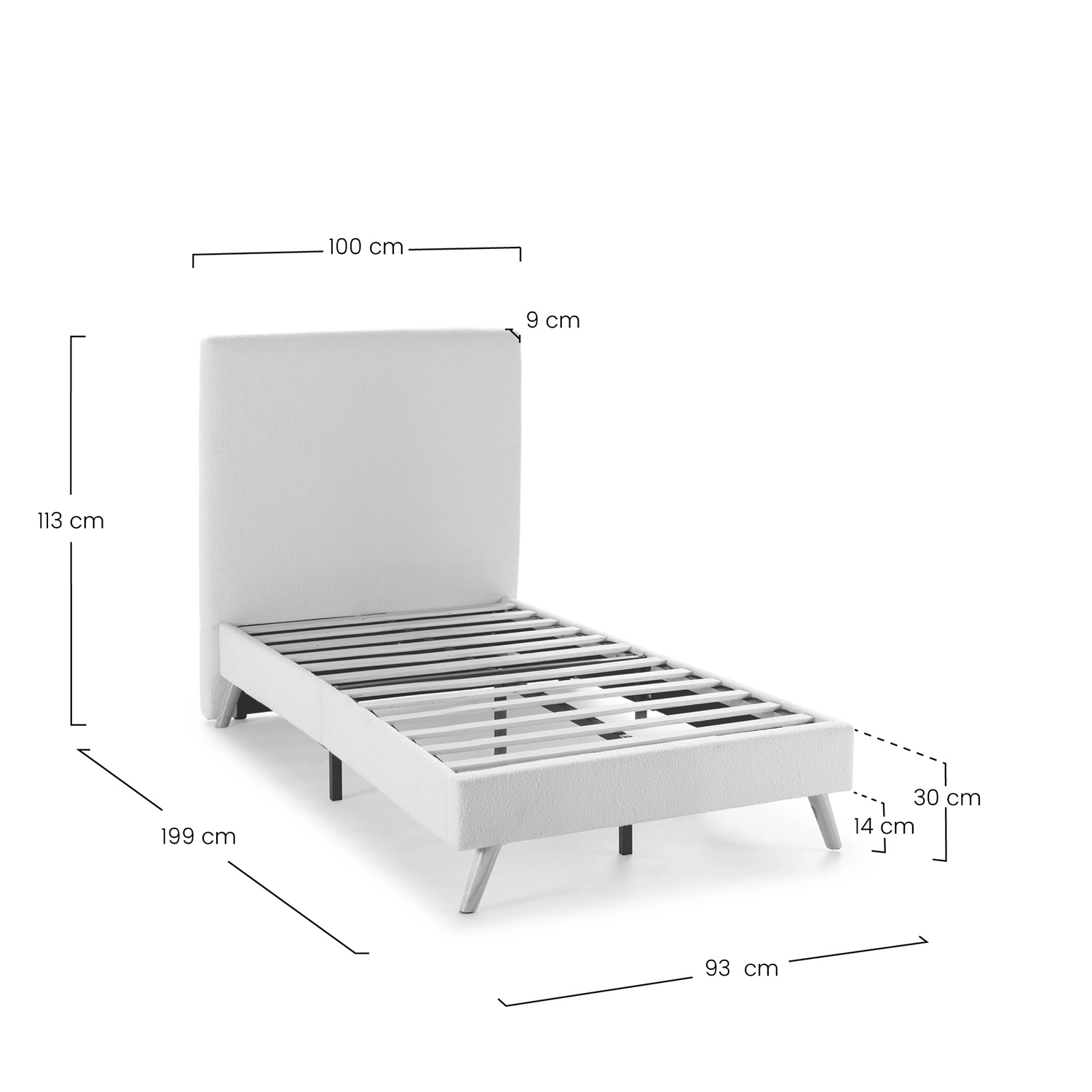 Mesita de Noche Auran Dimensiones | Top Mueble