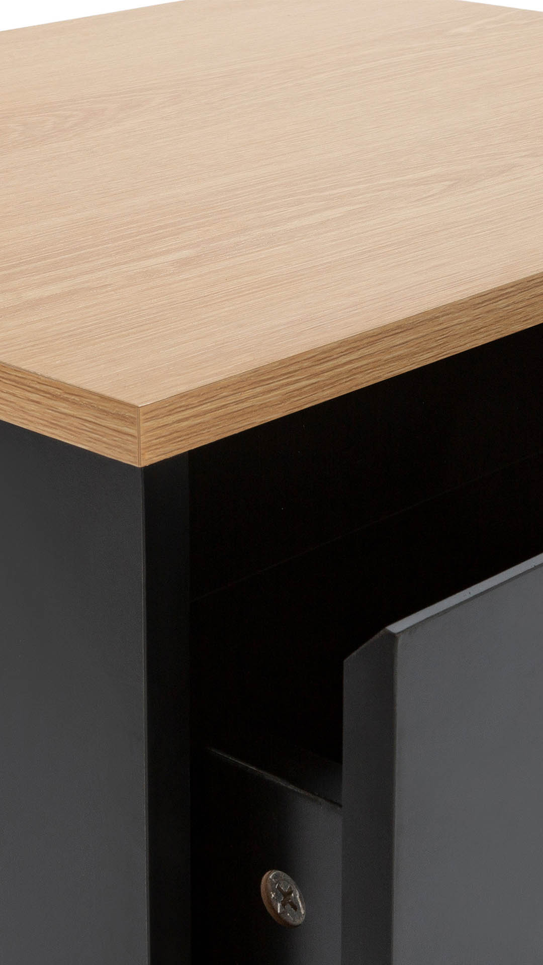 Comoda alta y estrecha negra Phoebe | Top Mueble