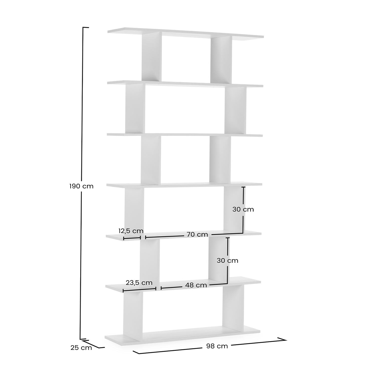 Estanteria Salón Daisy Dimensiones | Top Mueble