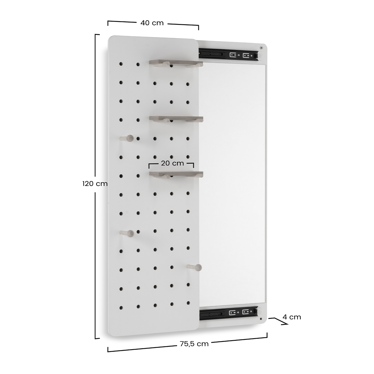 Mueble Recibidor con Espejo Jennifer Dimensiones | Top Mueble