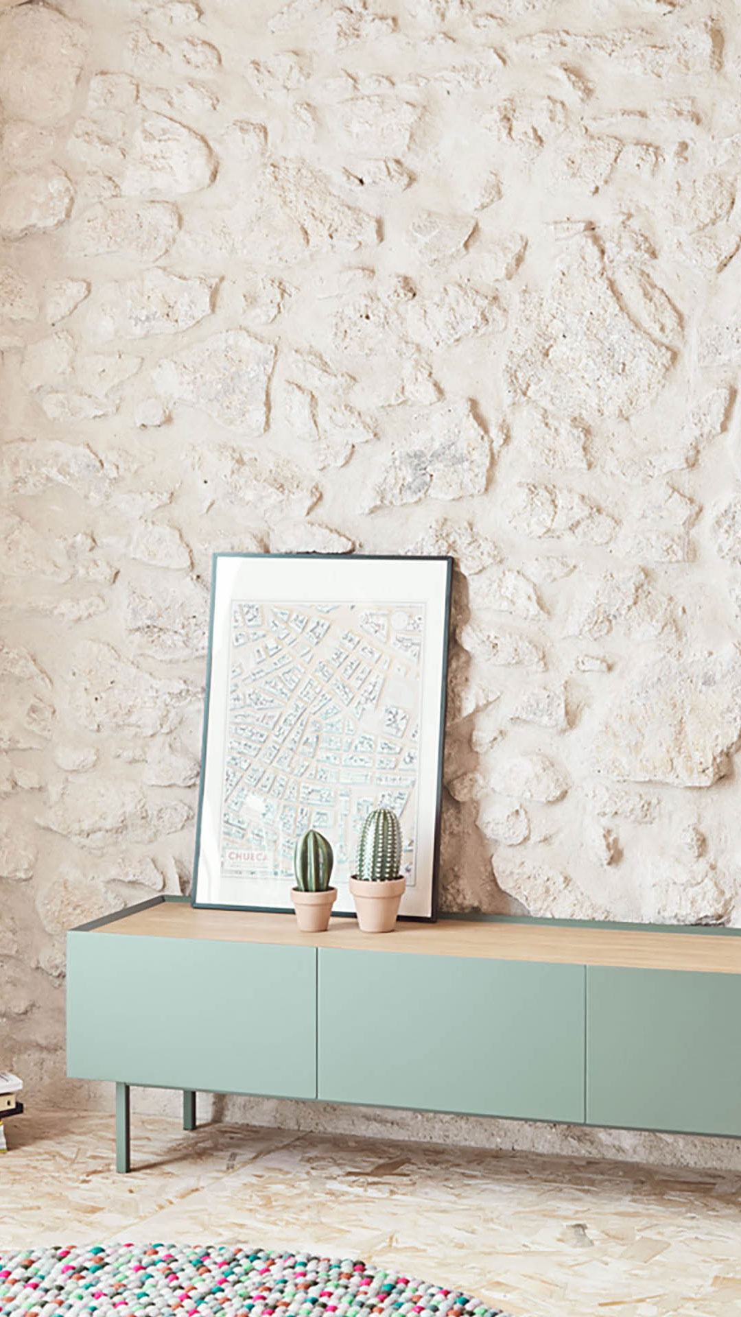 Mueble Tv verde Arista | Top Mueble