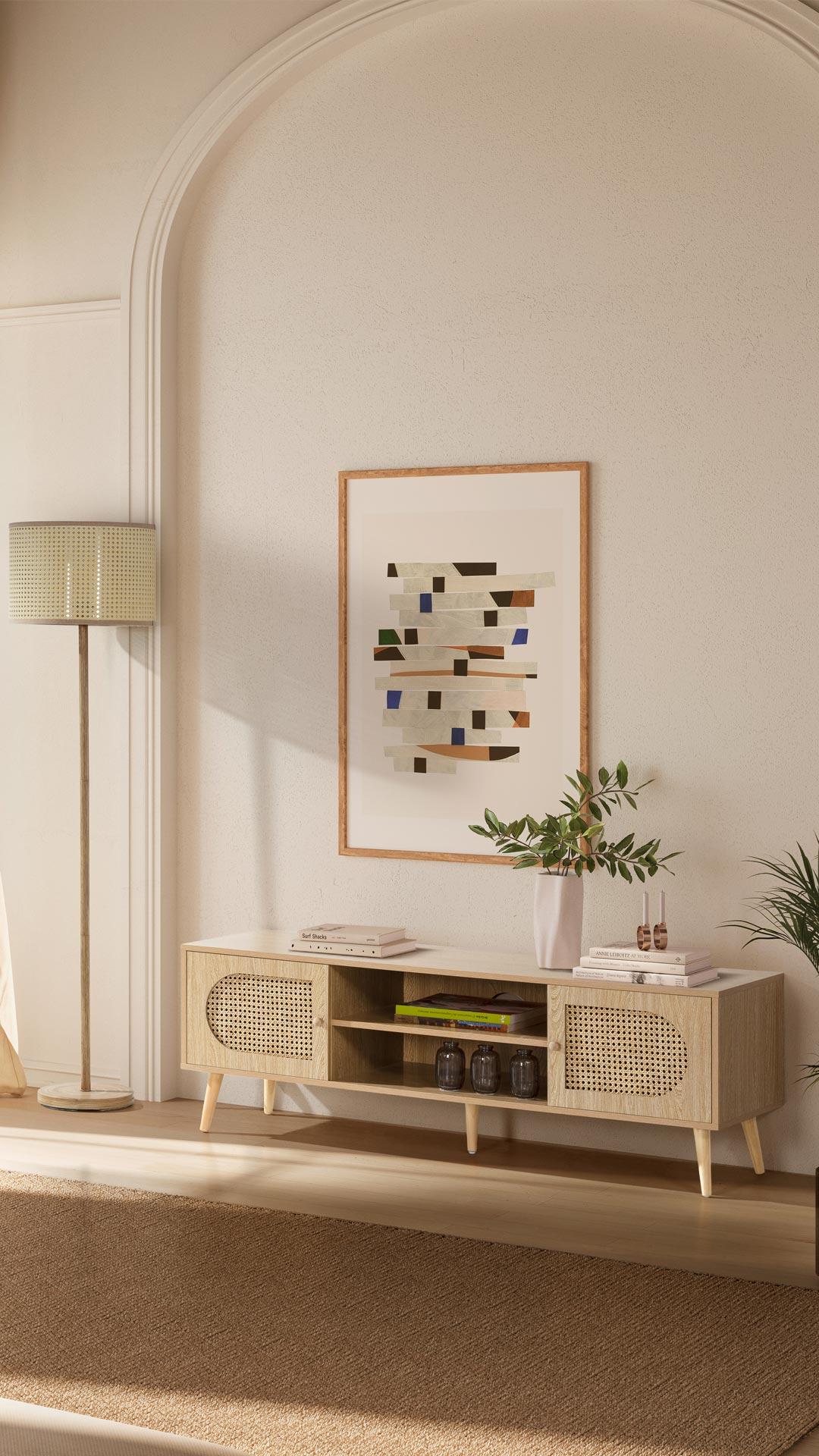 Mueble Tv roble 140 Moon | Top Mueble