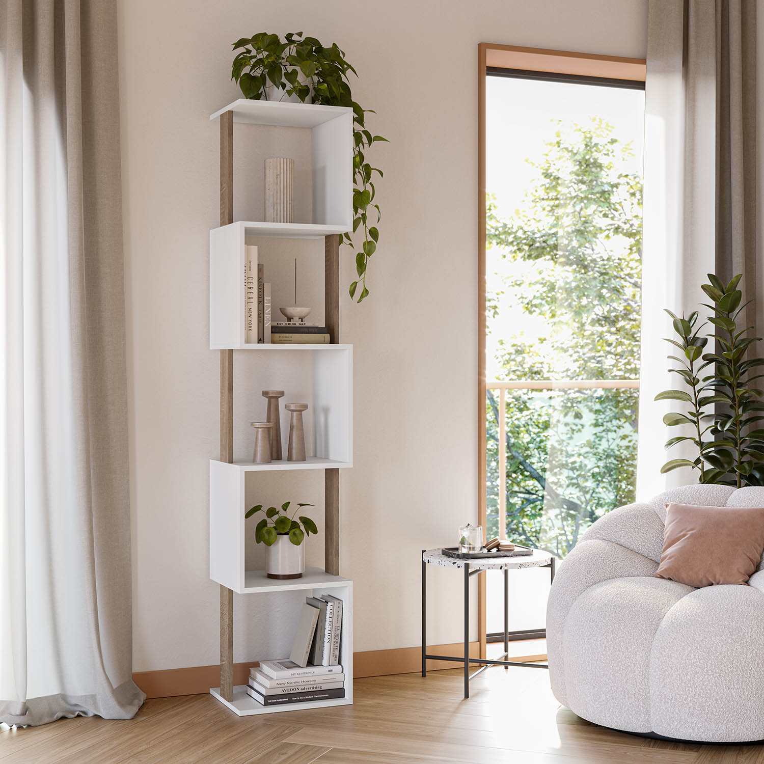 Estantería Rinconera Filipinas Ambiente | Top Mueble