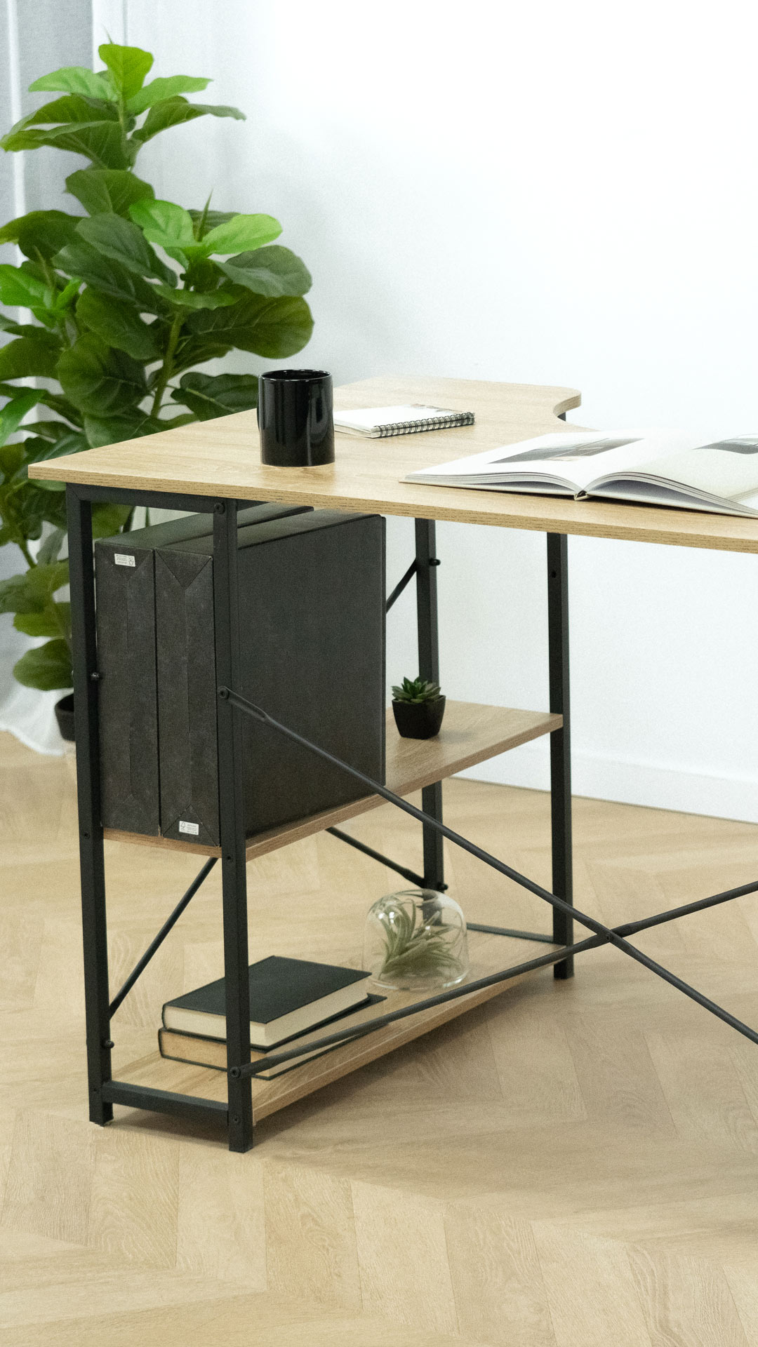 Mesa de escritorio estilo industrial Lorena | Top Mueble