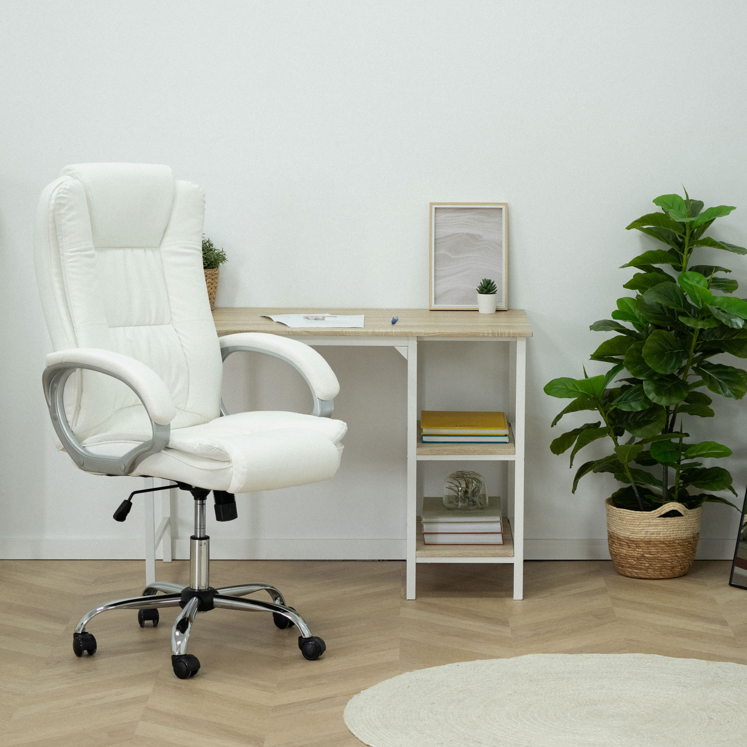 Sillon Oficina Blanco Kiev Medidas | Top Mueble