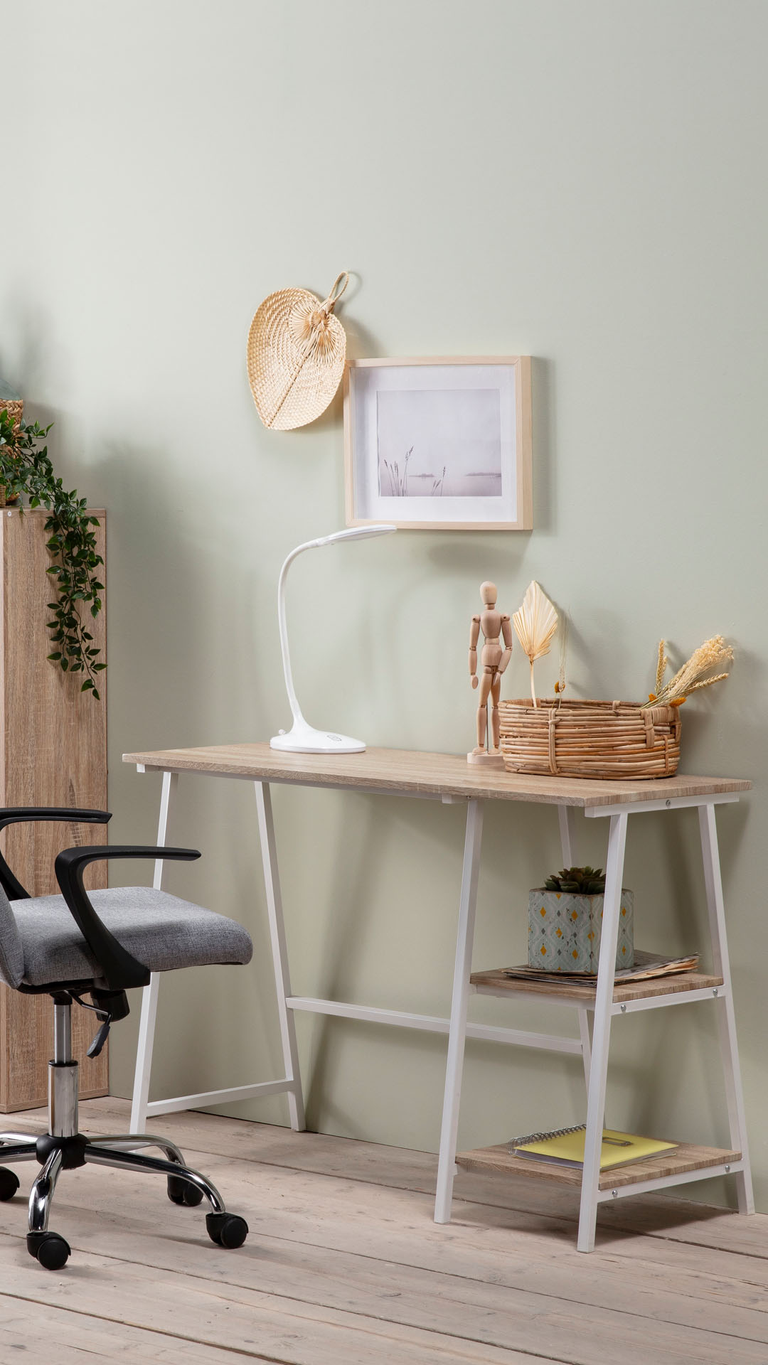 Mesa de escritorio Lisboa color blanco | Top Mueble
