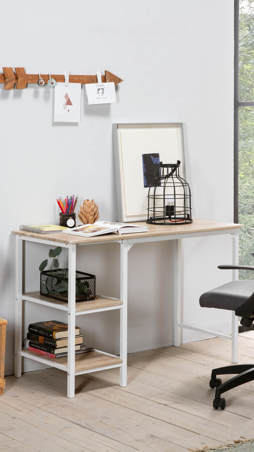 Mesa de escritorio Colon color blanco | Top Mueble