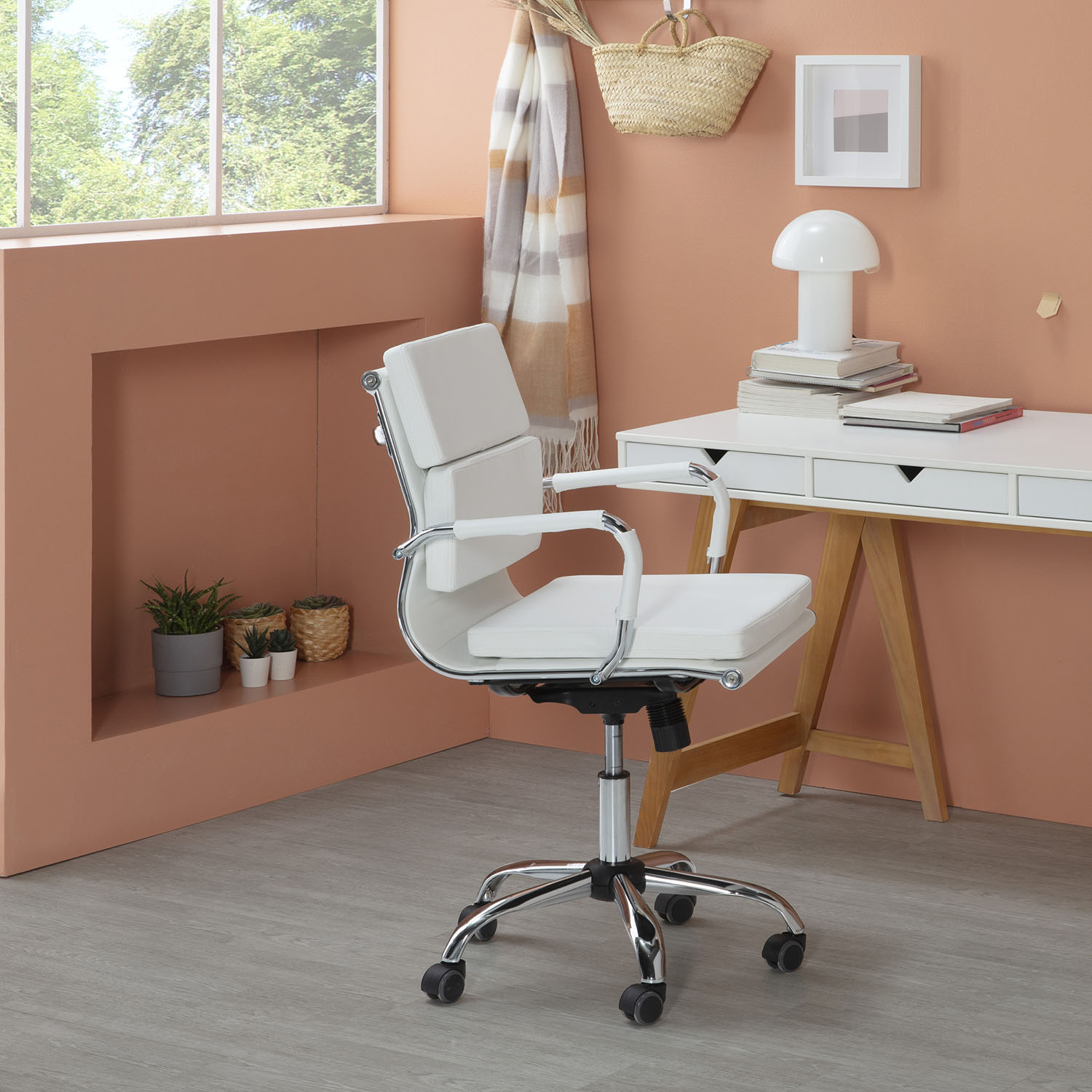 Sillon oficina blanco Fenix | Top Mueble