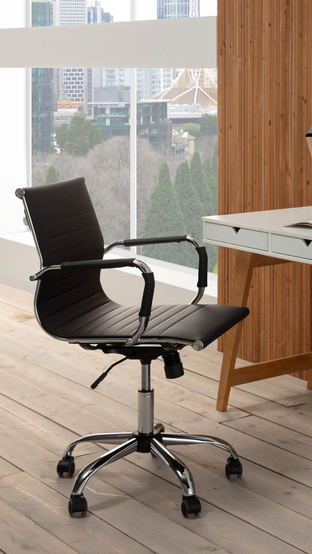 Sillon de oficina negro Croma | Top Mueble