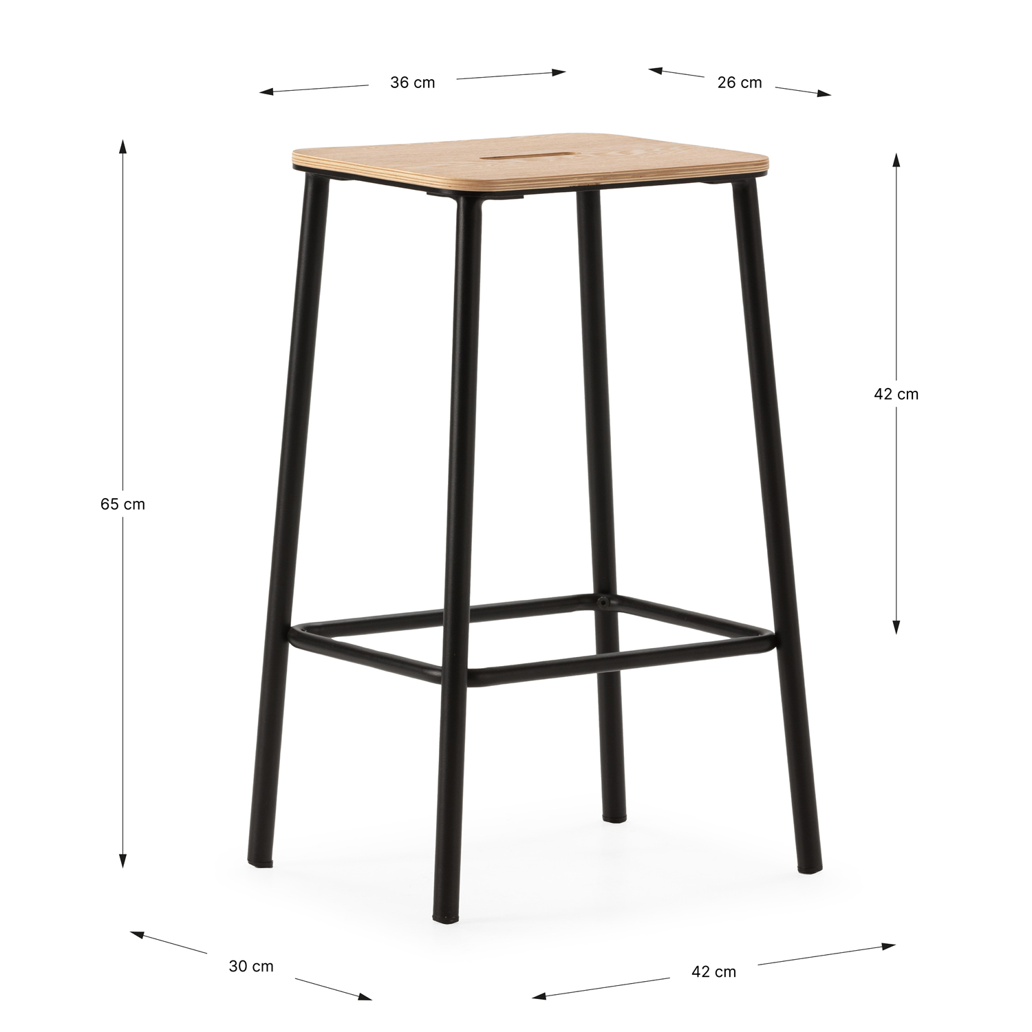 Taburetes Altos Nola Dimensiones | Top Mueble