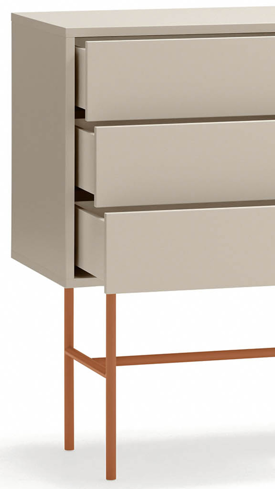 Aparador Puerta Corredera 140 cm Arcilla Nube Detalle | Top Mueble